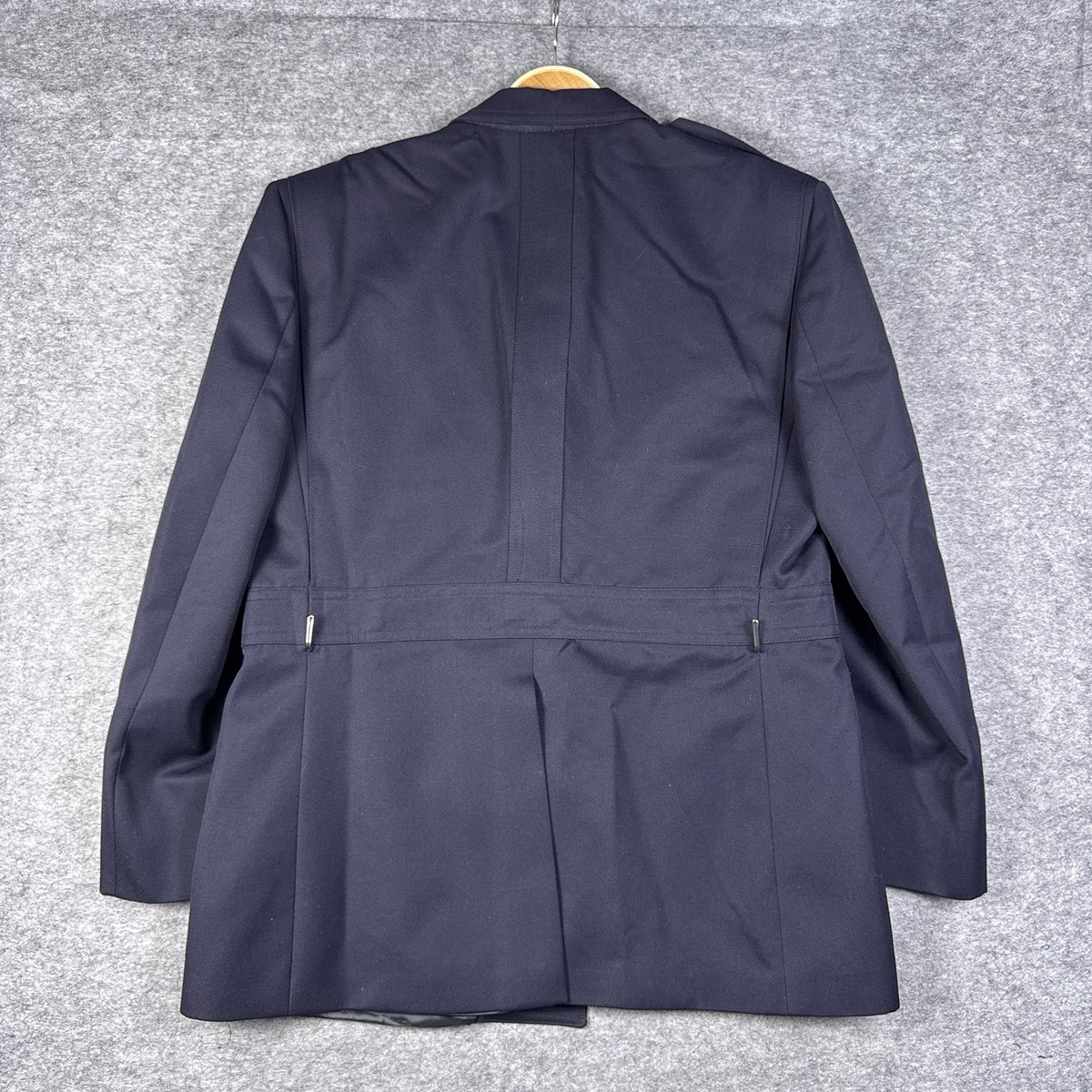 イギリス軍実物 Coat Overall Jacket - Navy Blue British Military Surplus Mens Long Coat Overall Jacket