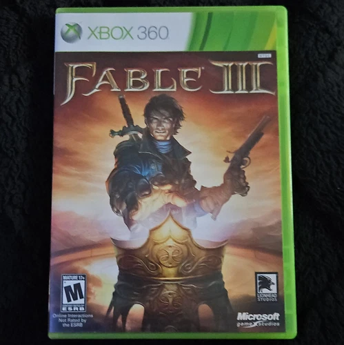 Microsoft Game Studios Fable III Xbox 360 (2010) NTSC-U/C M Manual Disc Case
