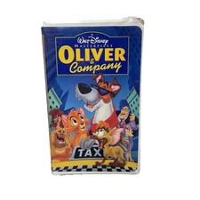 Oliver and Company VHS Tape Kids Movie Masterpiece Clamshell Case