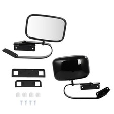 Pair Black Steel Side View Mirrors For Ford F100 F150 F250 F350 450 Truck Manual Pair Black Steel Side View Mirrors For Ford F100 F150 F250 F350 450 Truck Manual