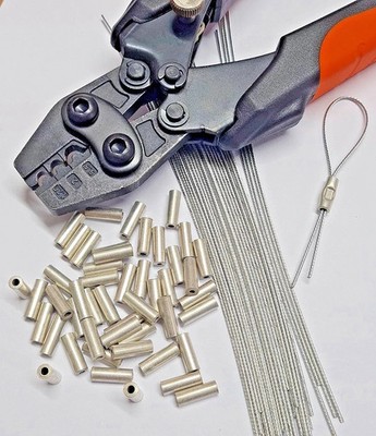 50x 12 mm ELEKTROMZÄHLER SICHERHEITSSIEGEL & DRÄHTE MANIPULATIONSSICHER & RACHET CRIMPWERKZEUG