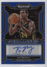 2022 Panini Prizm Draft Picks College Penmanship Blue /149 Kris Murray Auto 1d0h