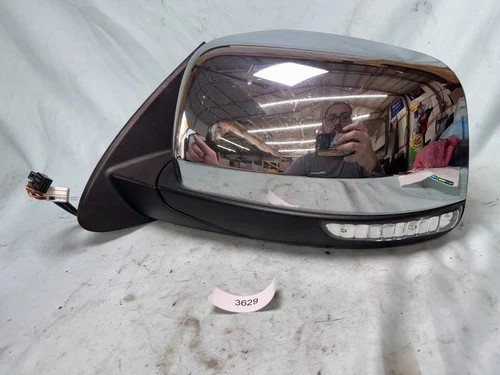 11-22 Dodge Durango DRIVER Side Door Mirror Chrome Blind Spot Alert Turn Signal