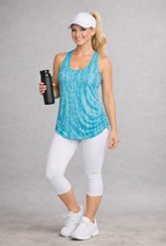 Camiseta sin mangas Bally Active para mujer espalda deportiva talla M fruncido lateral correr gimnasio atlético