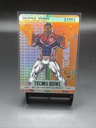 Bo Jackson Tecmo Bowl - Pepper Spray Johnson Endzone Battlefoil SP EZ63