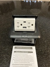 Pop-Up Floor Or Countertop Outlet Electrical Box Wood Sub Flooring