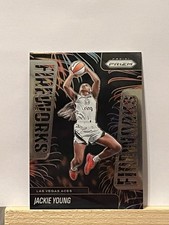 2025 Panini Prizm WNBA Jackie Young 4 Las Vegas Aces Fireworks