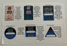 DMB Dave Matthews Band 2001 Tour Backstage Pass Green Security Sheet W3