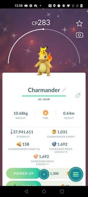 Pokémon Go Trade Shiny Charmander Pikachu Hat Costume - 1 mill dust trade