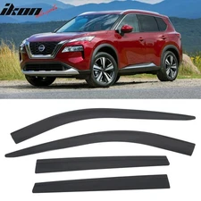 Fits 21-25 Nissan Rogue Low Profile Style Tape-On Window Visors Rain Deflectors