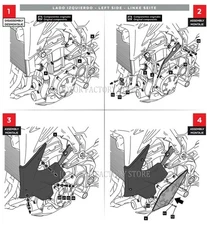 For Kawasaki Z900 2020-2024 Side Downforce Naked Spoilers Fixed Wing Winglet