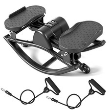 Rock Fitness Stepper for Exercise at Home, Motion Stair Stepper with Resistan...