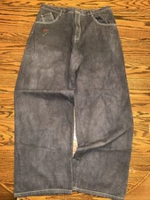 Vintage JNCO Jeans Mens Size 38 (Fits 37x34) Black Baggy Denim The Low Down USA