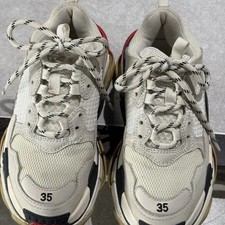 Balenciaga Triple S Sneakers Size 35 Ivory Black Details