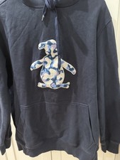 Men's Pullover Hoodie Original Penguin Navy LT Large Tall Penguin Decal To Front