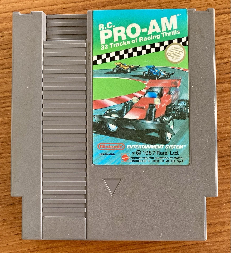 NES ~ RC PRO-AM R.C. Racing - Nintendo 3 Screw NES-PM-GBR Cart + Sleeve Pal - Image 2 of 4