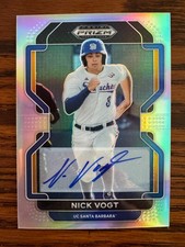 2022 Panini Prizm Draft Picks - Nick Vogt #PDP210 Silver Prizm Auto