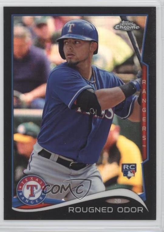 2014 Topps Chrome Black Refractor 9/100 Rougned Odor #213 0k0