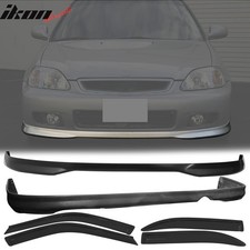 Fits Honda Civic 99-00 4dr Pp Pp Front Rear Bumper Lip Sun Window Visor 00 Fits Honda Civic 99-00 4dr Pp Pp Front Rear Bumper Lip Sun Window Visor 00
