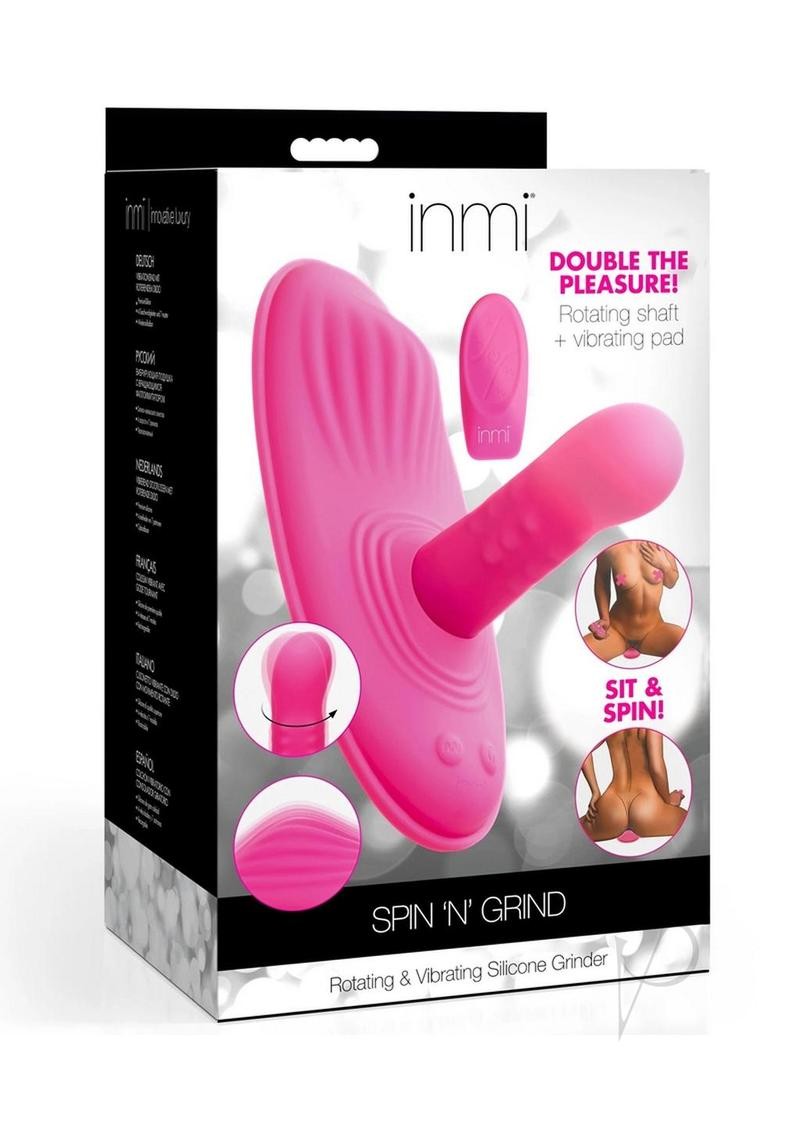 Inmi Spin N Grind Rotating and Vibrating Rechargeable Silicone Grinder Pad