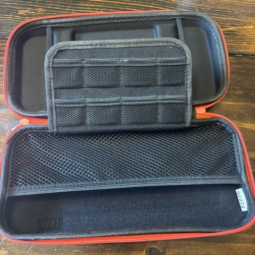 Nintendo Switch Carrying/Travel Case Red Protective Hard Shell Hard Cart Cases - Picture 6 of 7