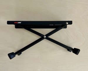 Proline FR1BK Guitar Foot Rest Adjustable Folding Rubber Pad, 3-Position