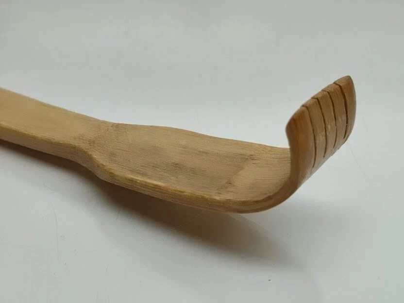 Rascador trasero madera 10 PK 18" 100 % bambú natural de largo alcance para aliviar la picazón Foto 3 de 4