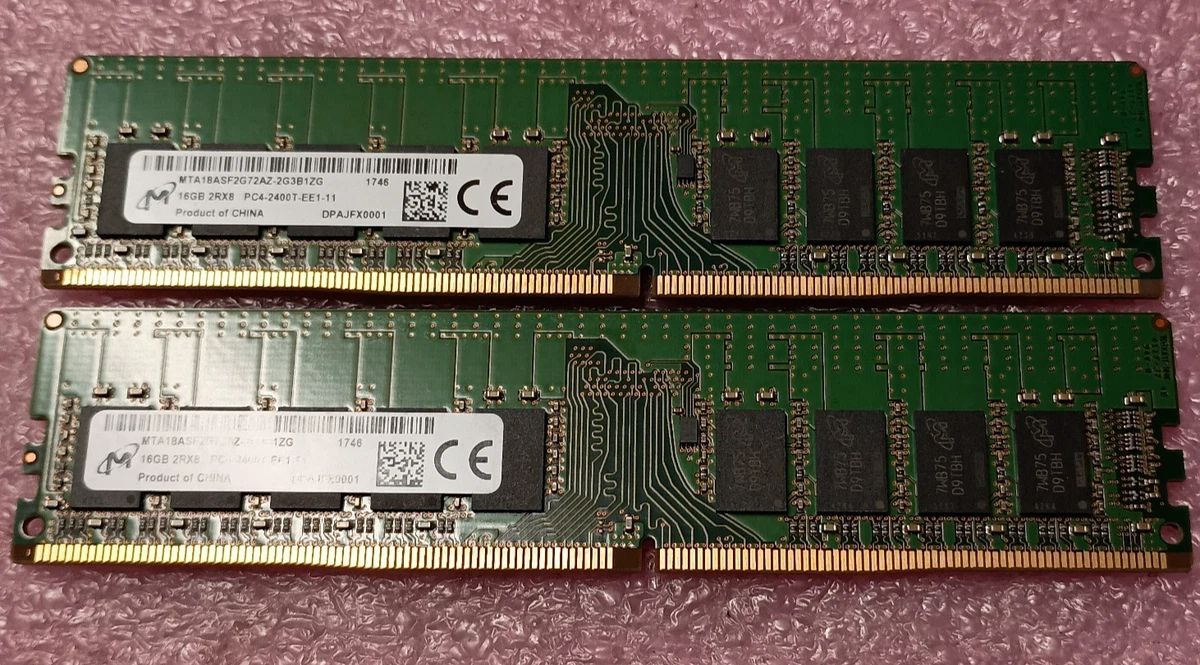 PC4-19200 (DDR4-2400) Bus Speed ECC RAM Computer Memory (RAM) for