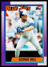 George Bell, 1990 Topps, #170, Toronto Blue Jays,