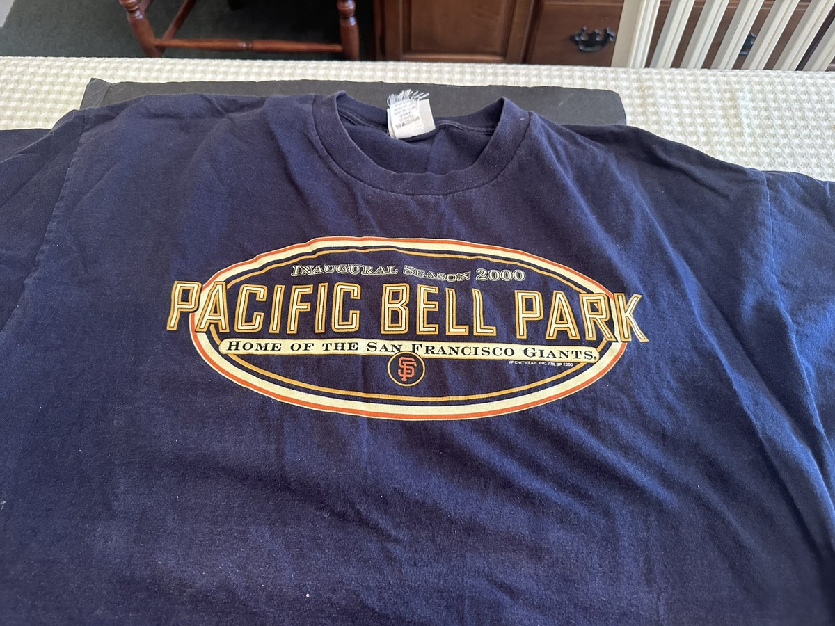 2000 San Francisco Giants XXL Tee Shirt, PAC Bell Park, Inaugural