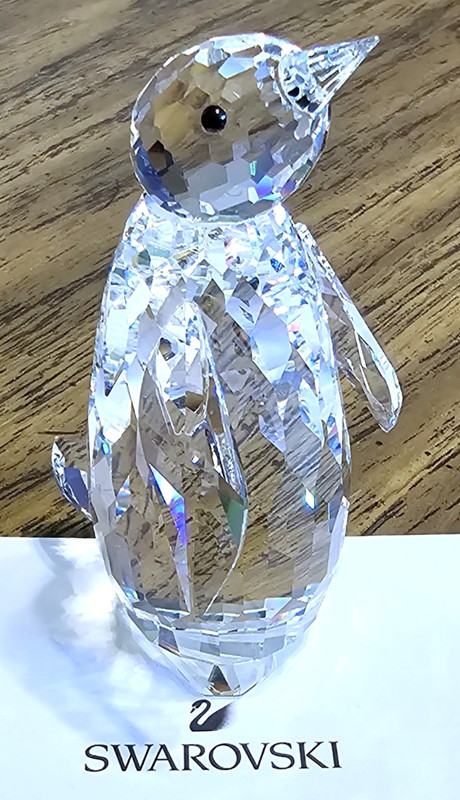 🐧 Swarovski Crystal Kingdom of Ice & Snow, LARGE, Standing Penguin Figurine NIB