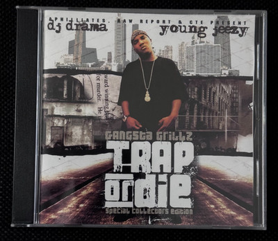 Young Jeezy  & DJ Drama - Trap Or Die Rare 1st Press Full Jewel Case w/ Foldout
