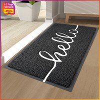 FußMatte Rutschfest Waschbar Schmutzfangmatte 40 X 60 Cm Schwarz FüR HaustüR