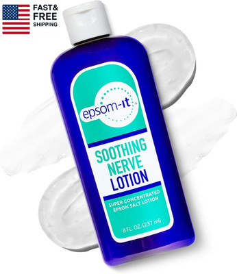 Soothing Nerve Lotion - Epsom Salt Magnesium Lotion, Topical Magnesium Cream wit