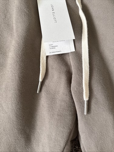 Felpa John Elliott LA French Terry taglia 3 Large Dust $200 Made in USA CON etichetta - Foto 4 di 6