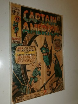 Captain America # 131 Marvel Comics 1970 Bucky Reborn! Bronze Age