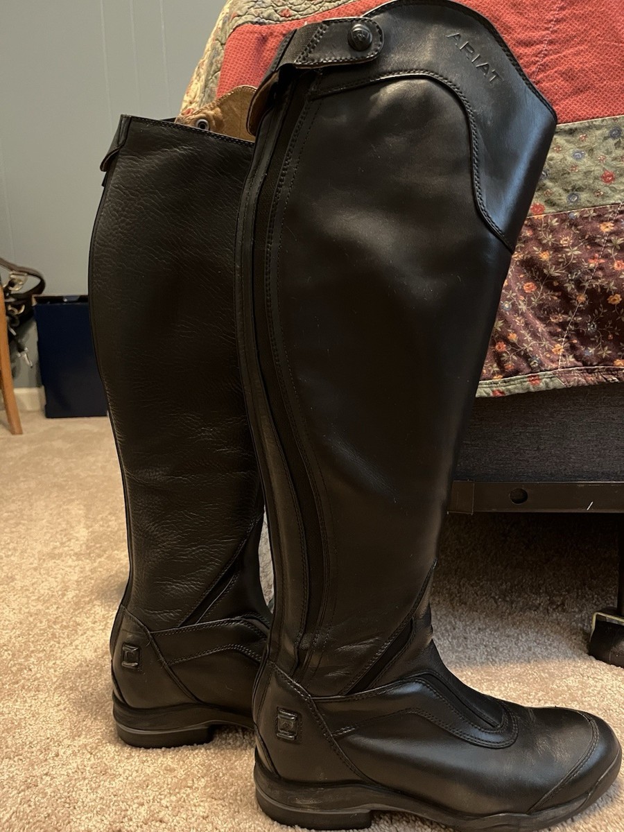 Ariat VSport Tall Riding Boots Black Leather US 8.5B, extra  display picture 1