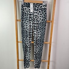 Vine Apparel Tight Leggings Womens Small Grey Leopard Print High Waisted NWT