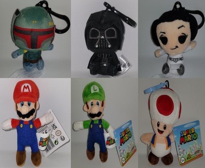 Anhänger - Plüsch - Nintendo, Star Wars u.a. - Auswahl - NEU