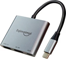 USB C to HDMI Multi-Port Adapter(4K@120HZ) with 100w PD,USBC Laptop Docking