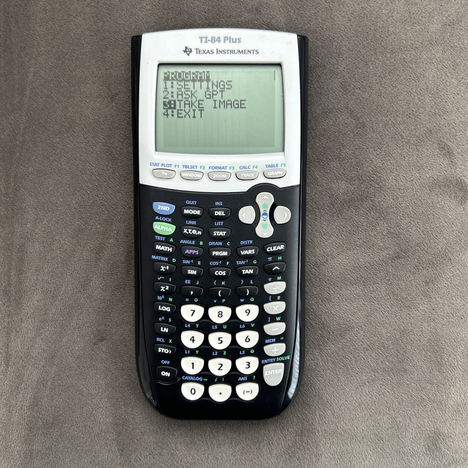 CHATGPT CAMERA CALCULATOR TI 84 PLUS 5MP CAMERA-GPT 5.5 THINKING MODE