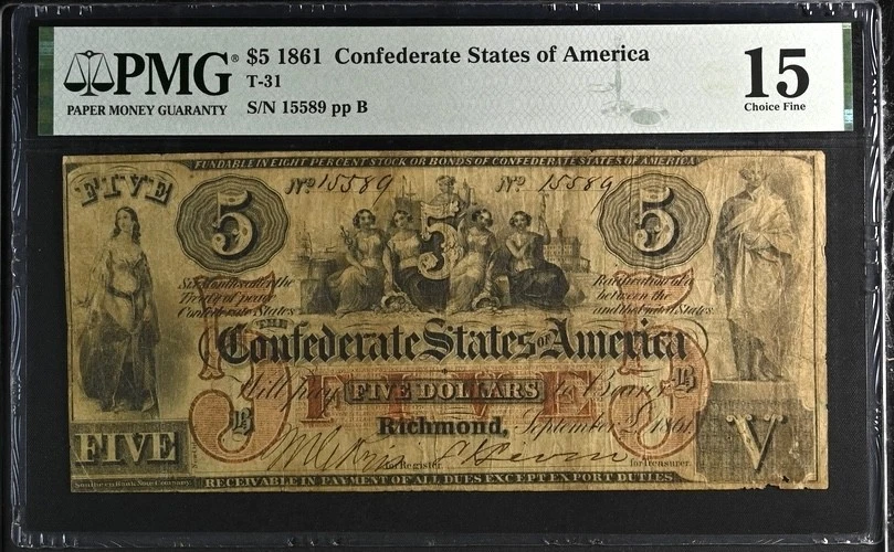 Grade 15 US Confederate Currency for sale | eBay