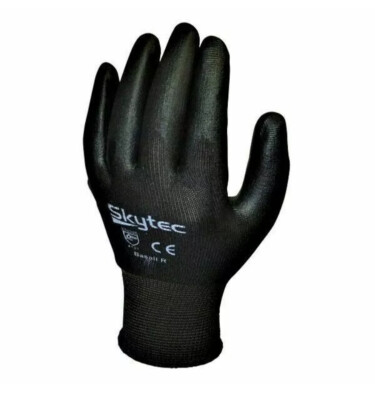 10 x PRS Skytec Arbeitshandschuhe PU Precision Dexterity Grip Abrieb (Basalt R) MED