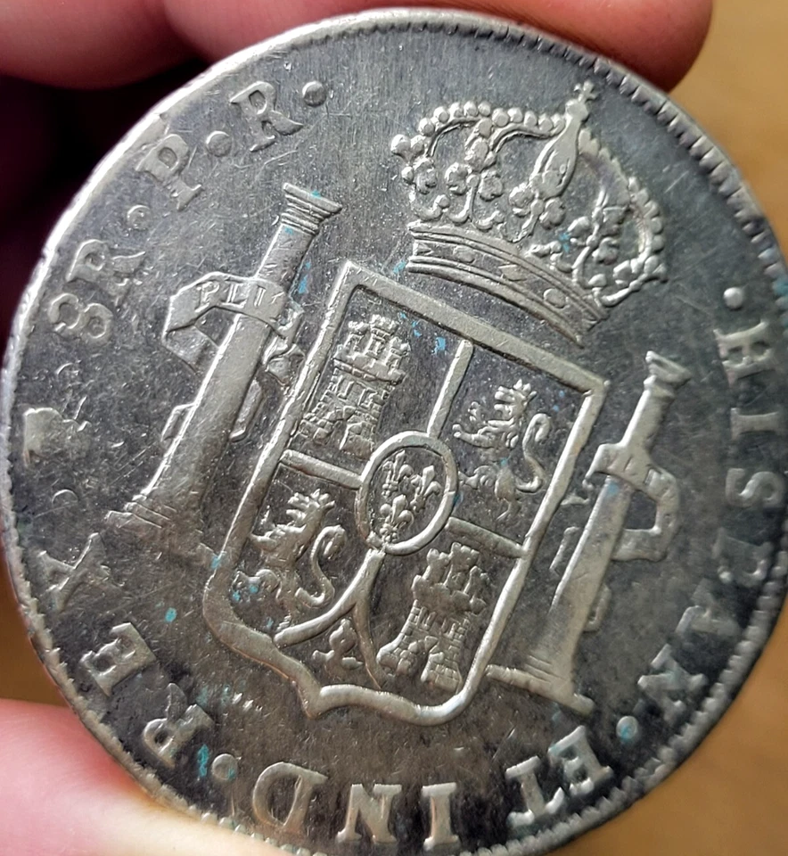 1787 SPANISH COLONIAL POTOSI 8 Reales SILVER DOLLAR - AMERICAN POCKET CHANGE - Image 3 of 4