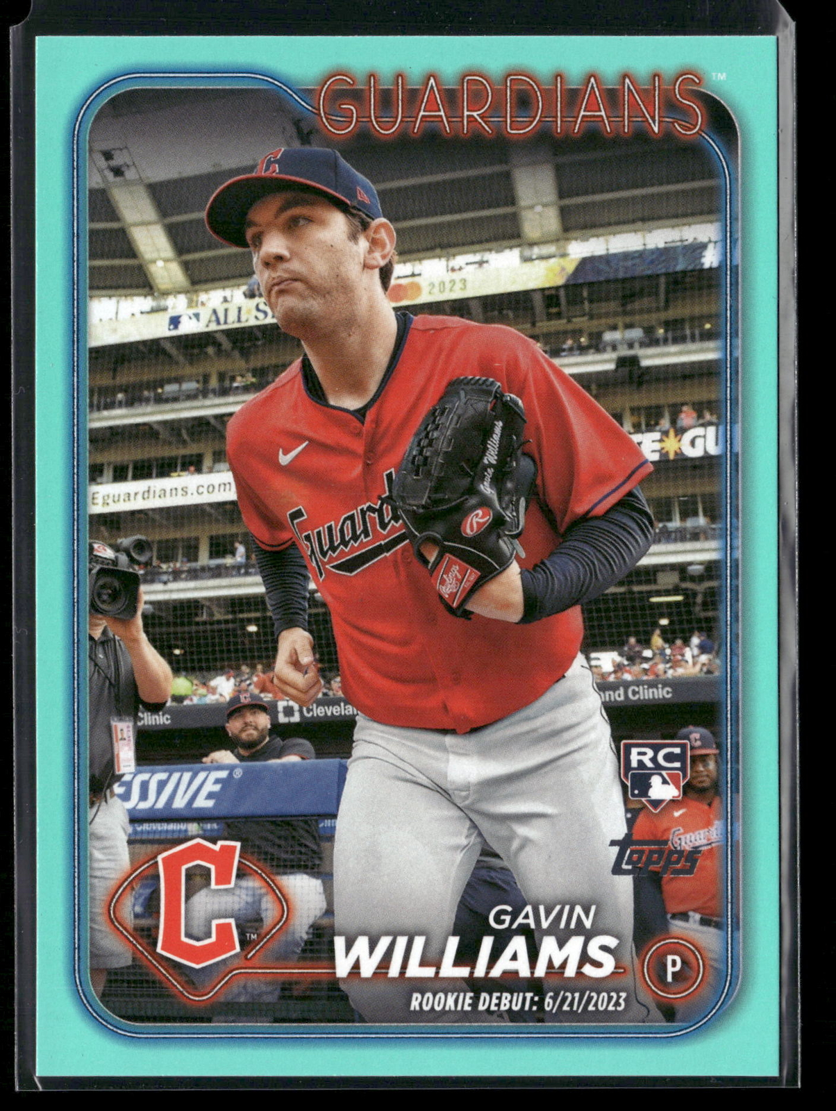 2024 Topps Update #US294 Gavin Williams Aqua