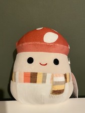 7.5” Malcolm The Mushroom Squishmallow With Scarf Autumn Edition BNWT