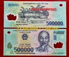 500000 VND x 2 notes VIETNAM DONG 1 Million Banknotes Bank Note Vietnamese P-124