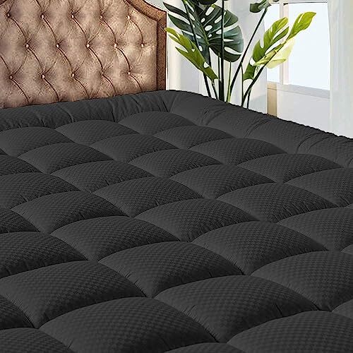 Bedding Quilted Fitted California King Mattress Pad Cooling Breathable Fluffy...
