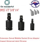 Extension-Swivel Wobble Socket Drive Adapter Impact Universal Joint Chrome Moly