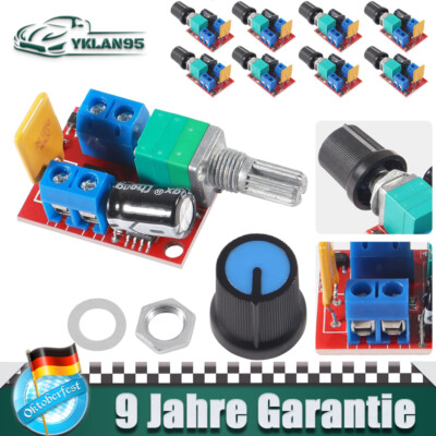 Mini DC 3V-35V PWM Motor Drehzahlregler Schaltmodul Ultra kleiner LED Dimmer 5A